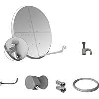 Tecatel - Kit parabólica 60 cm- Soporte- LNB Universal- Cable y Conectores (K60C1LSCC)